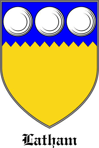 LATHAM family crest