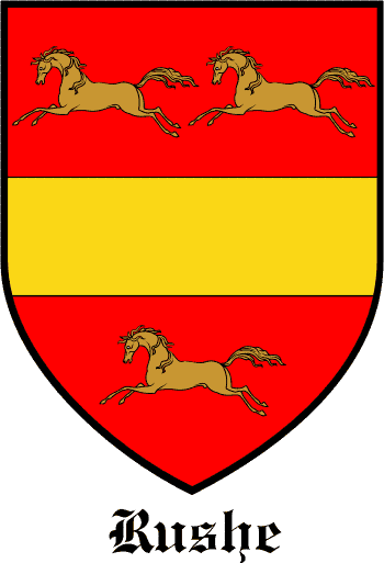 RUSHE family crest